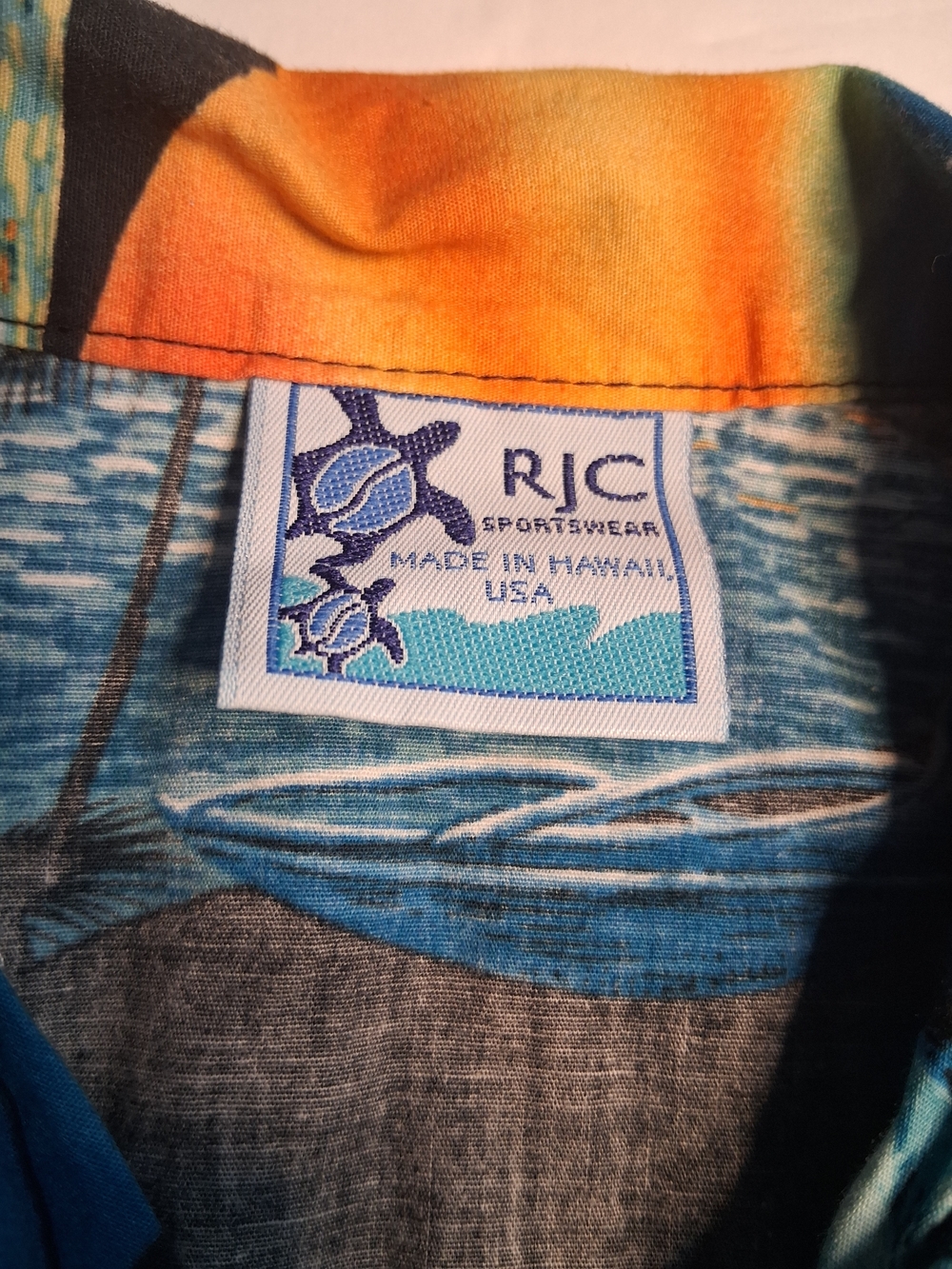 RJC Sportswear Hawaiian Sunset Shirt Blue Kids 4 Tropical - Picture 2 of 5